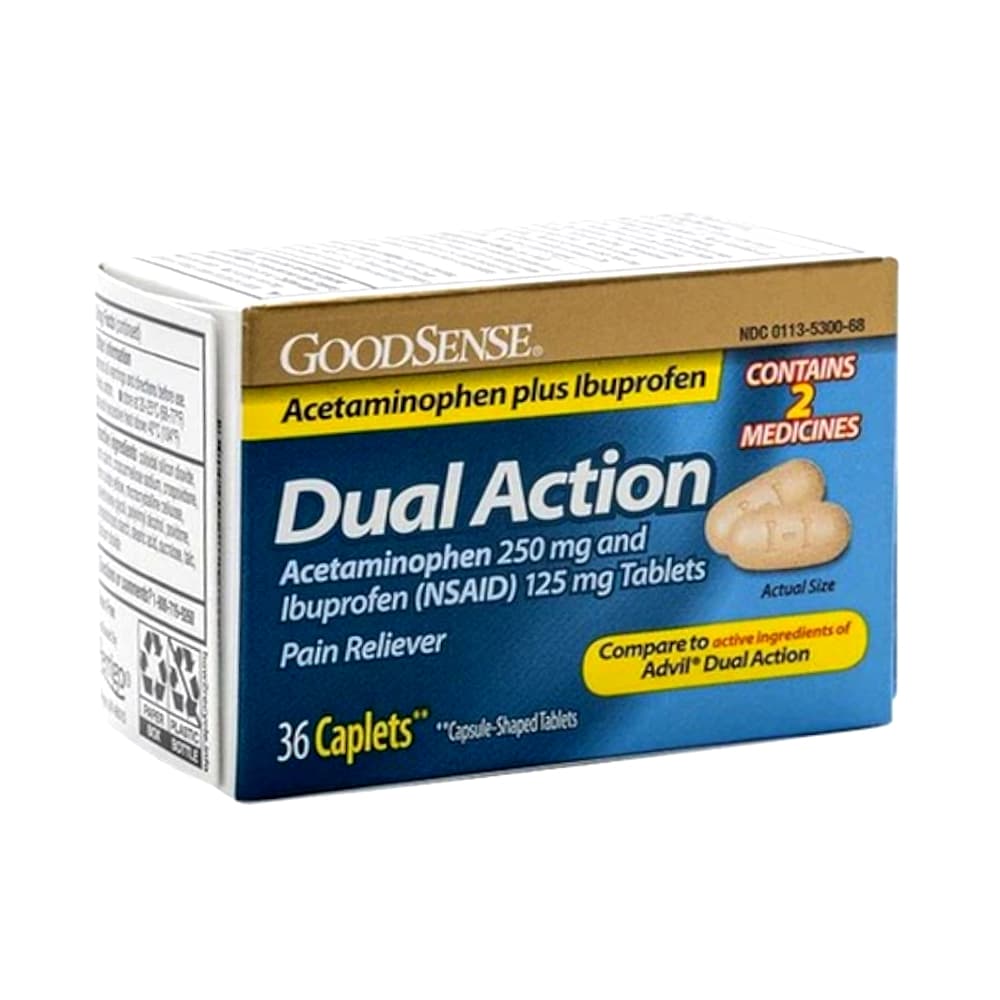 Acetaminofén 250 mg + Ibuprofeno 125 mg GoodSense (36 tabletas) - Imagen 1