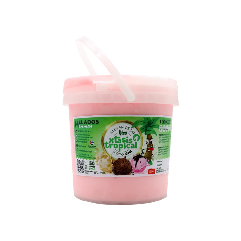 Helado cremoso sabor fresa Xtasis Tropical (1 L) - Imagen 1