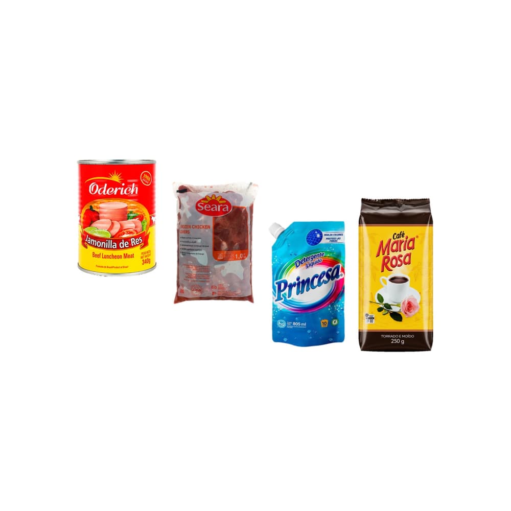 Combo mixto (jamonilla, café, detergente e hígado) - Imagen 1