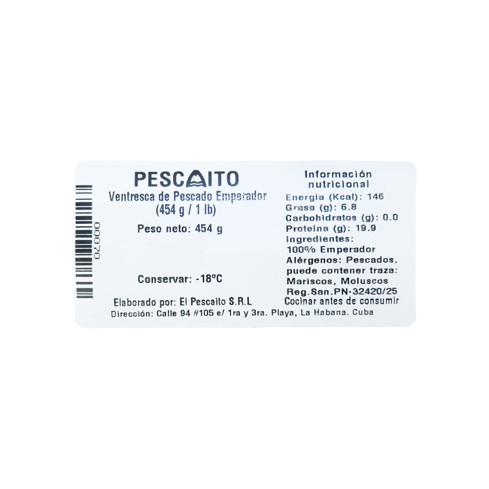 Ventresca de pescado emperador Pescaito (454 g / 1 lb) - Miniatura 4