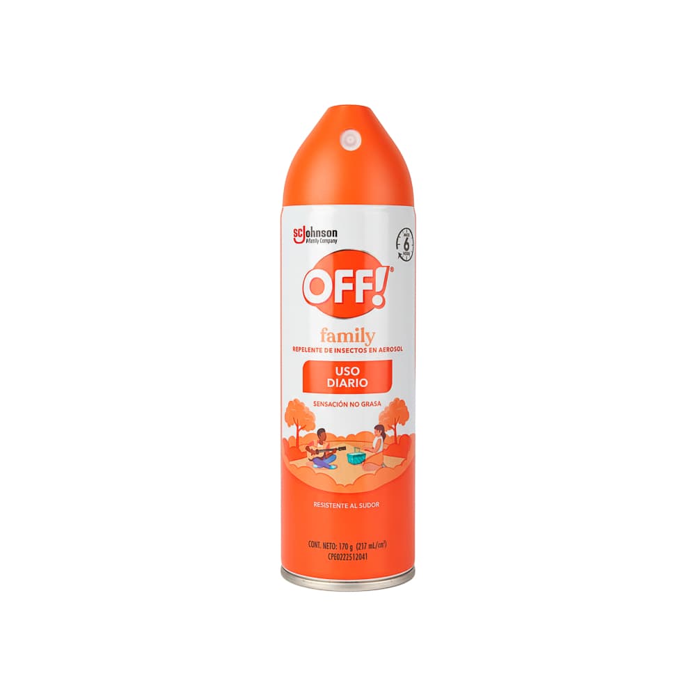 Repelente de insectos en aerosol OFF! (170 g / 6 oz) - Imagen 1