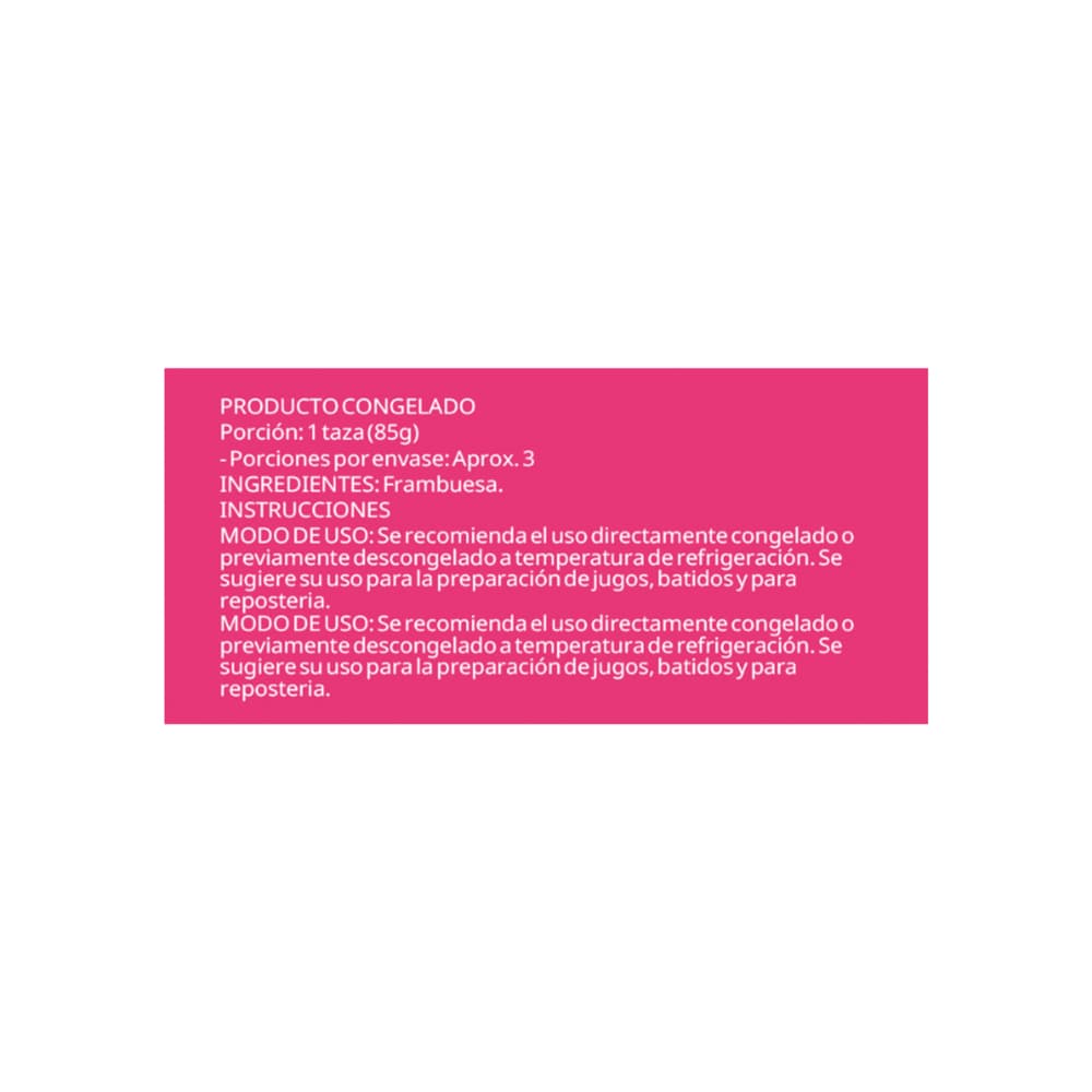 Combo Frambuesa troceada y congelada - Miniatura 4