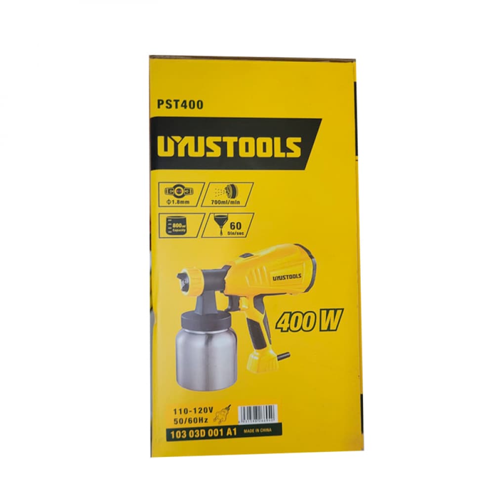 Pistola para pintar eléctrica 400 W 800 ml Uyustools PST400 - Miniatura 7