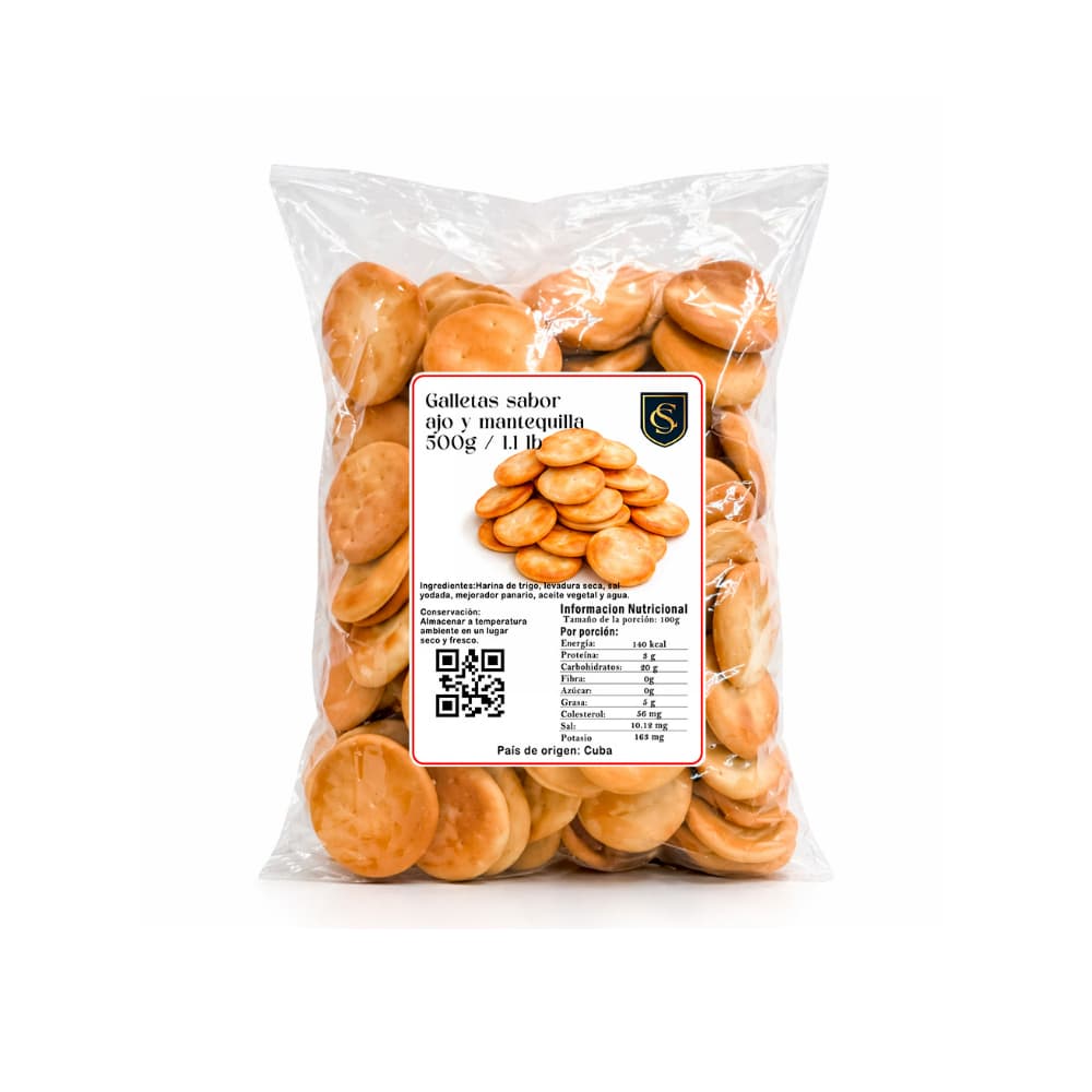 Galletas sabor ajo y mantequilla Calderón (500 g / 1.1 lb) - Miniatura 1