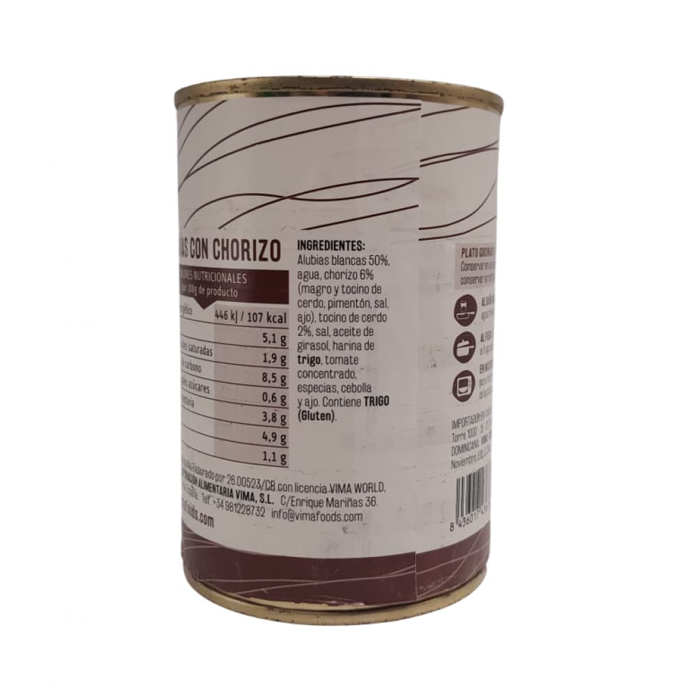 Judías con chorizo Vima Foods (415 g / 14.63 oz) - Miniatura 4