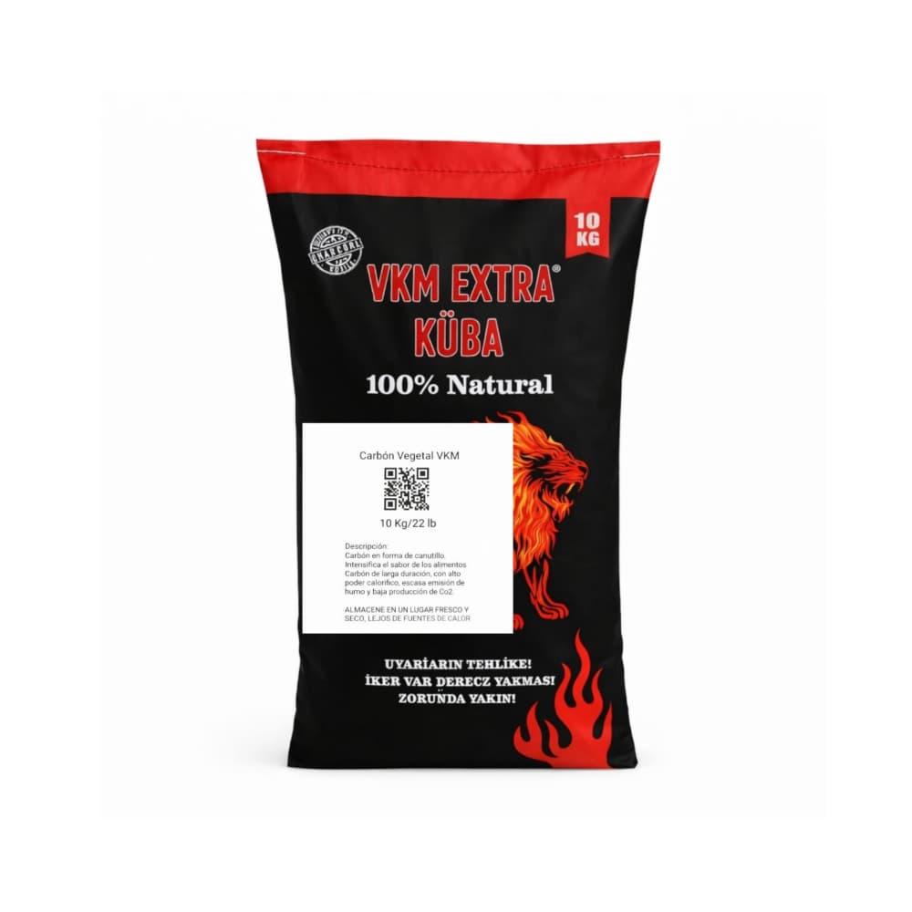 Carbón vegetal VKM extra (10 kg / 22.04 lb) - Miniatura 2