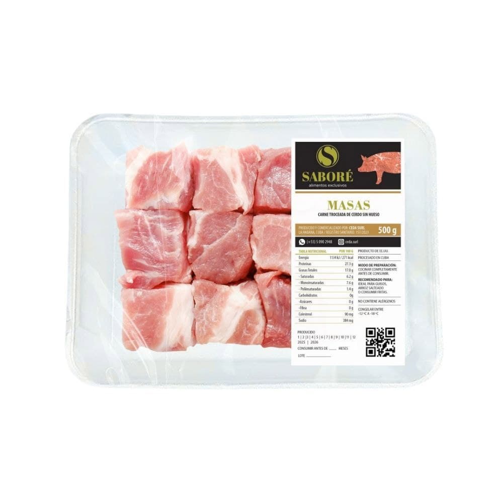 Masas de cerdo deshuesado Saboré (500 g / 1.10 lb) - Imagen 1