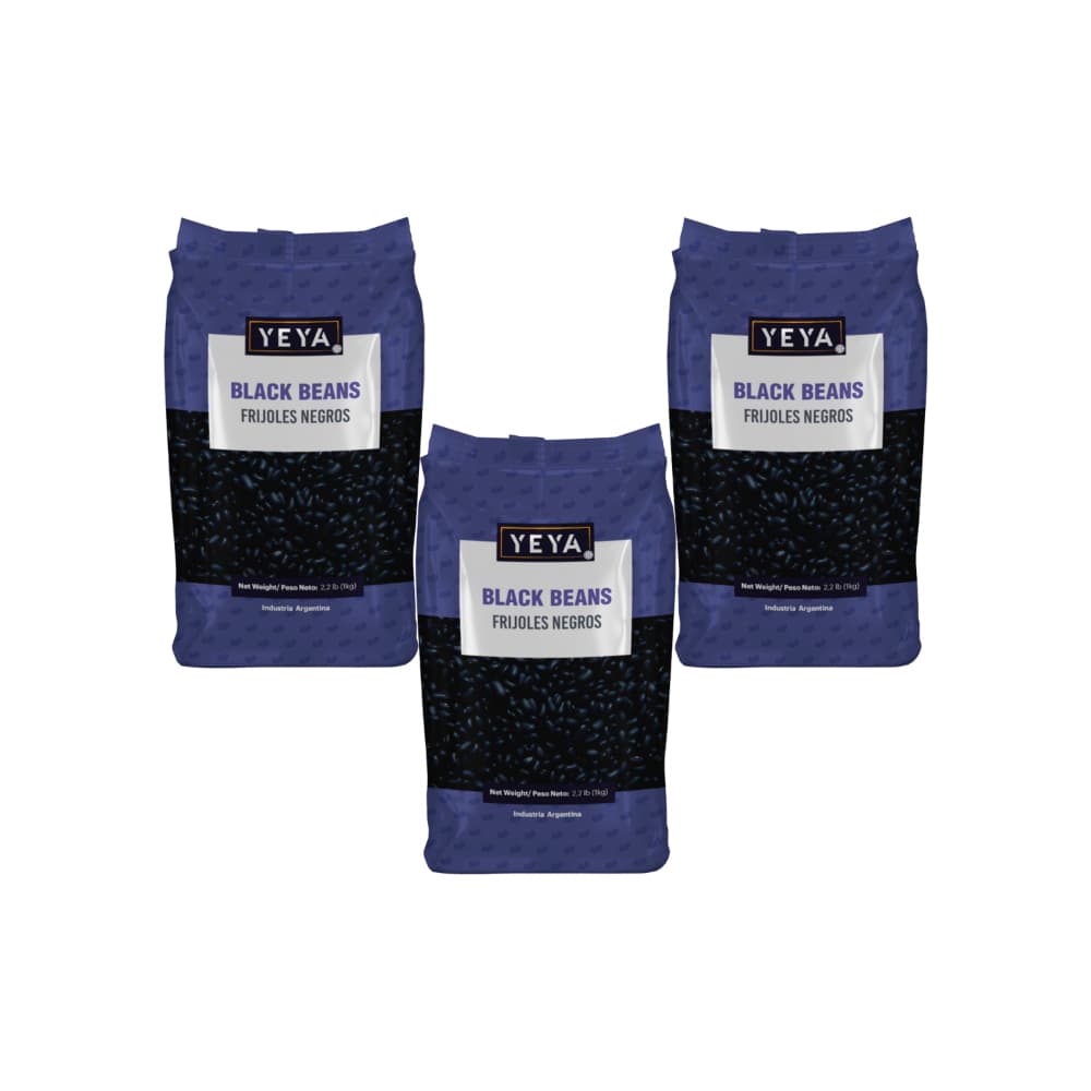 Frijoles negros YEYA (3 x 1 kg / 2.2 lb) - Imagen 1