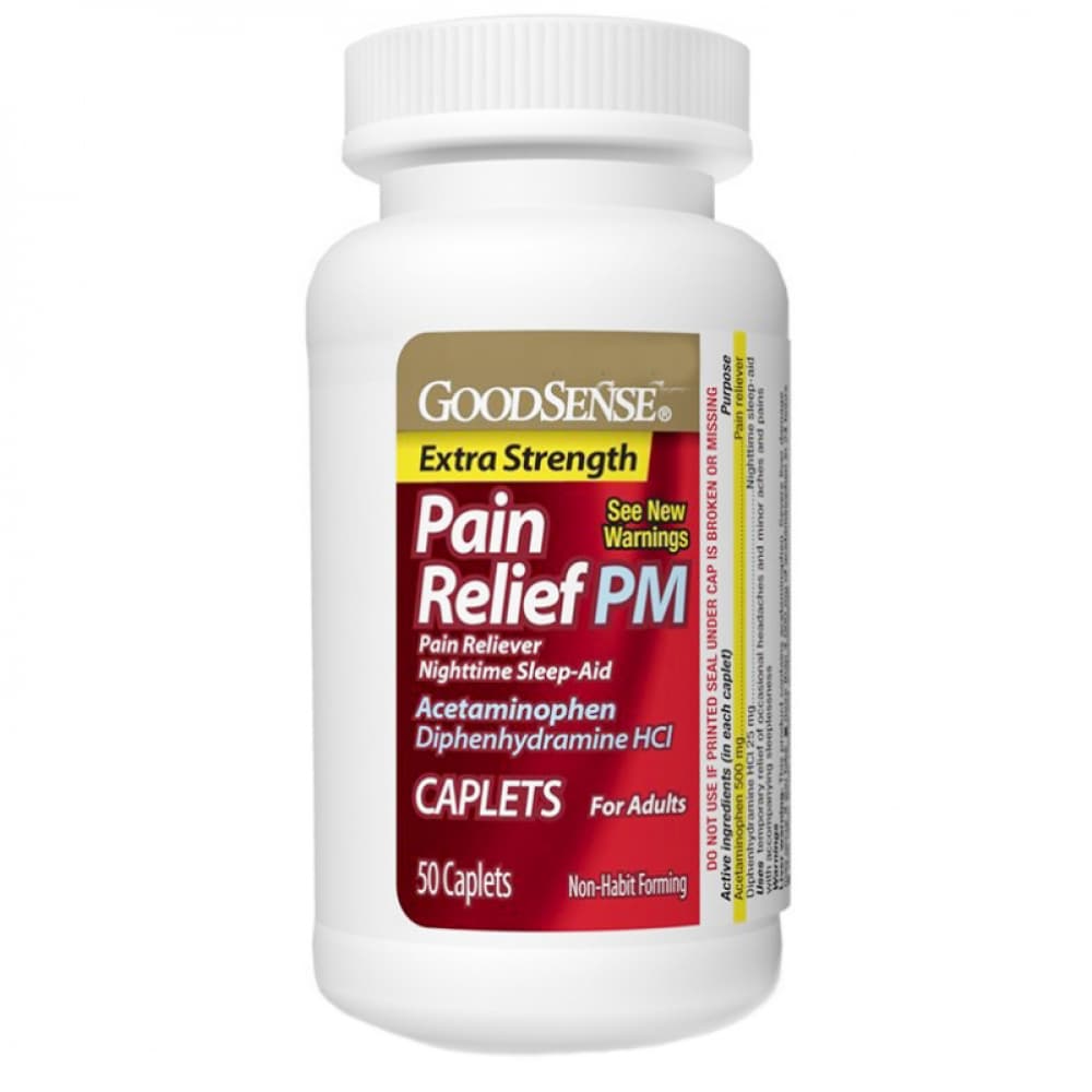 Acetaminofén 500 mg + Clorhidrato de Difenhidramina 25 mg GoodSense (50 tabletas) - Miniatura 6