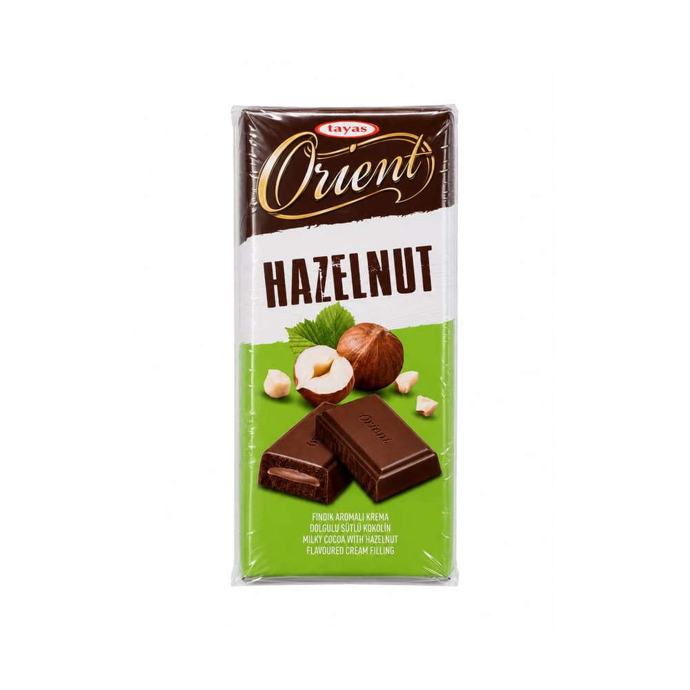 Tabletas de chocolate con leche rellenas con crema de avellanas Orient Tayas (240 g / 8.47 oz) - Miniatura 2