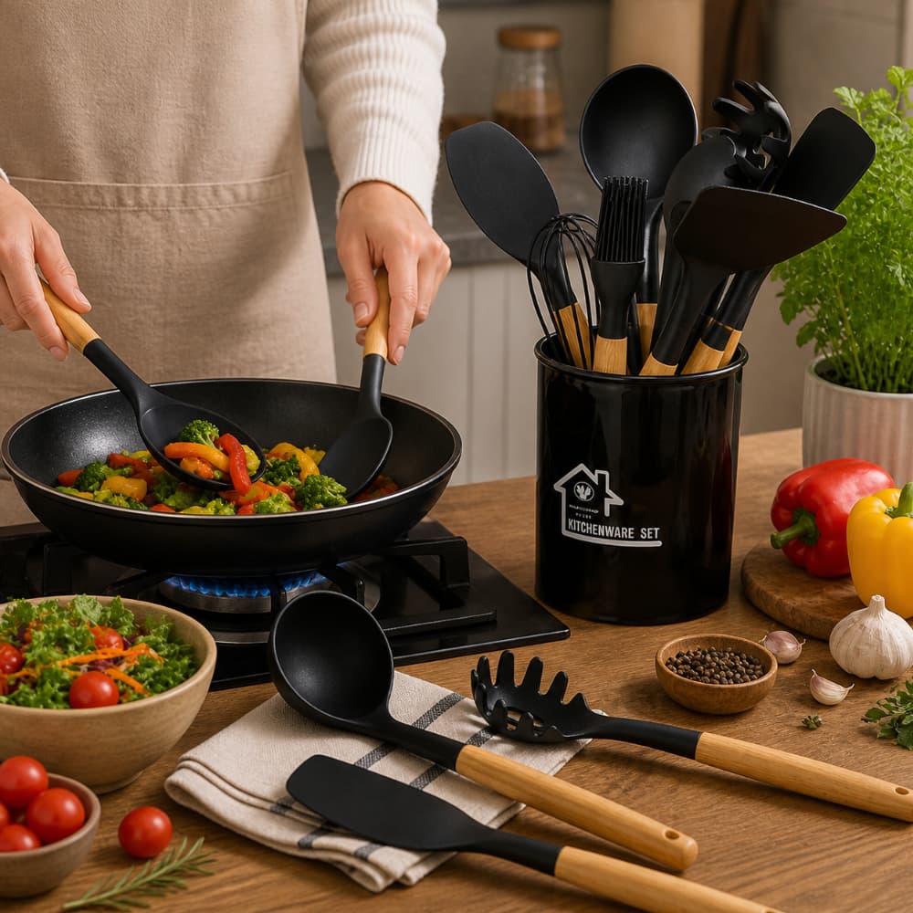 Utensilios para cocina de silicona MAF (12 U) - Miniatura 4