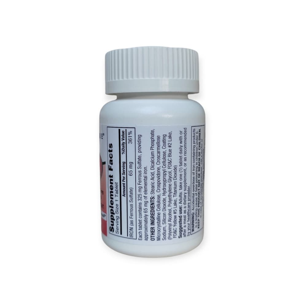 Sulfato ferroso de hierro Geri Care (100 tabletas) 325 mg - Miniatura 3