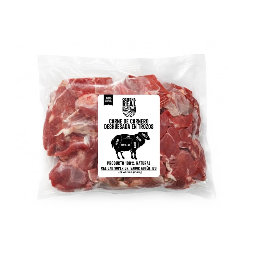 Carne de carnero deshuesada en trozos Cosecha Real (1.36 kg / 3 lb) - Miniatura 2