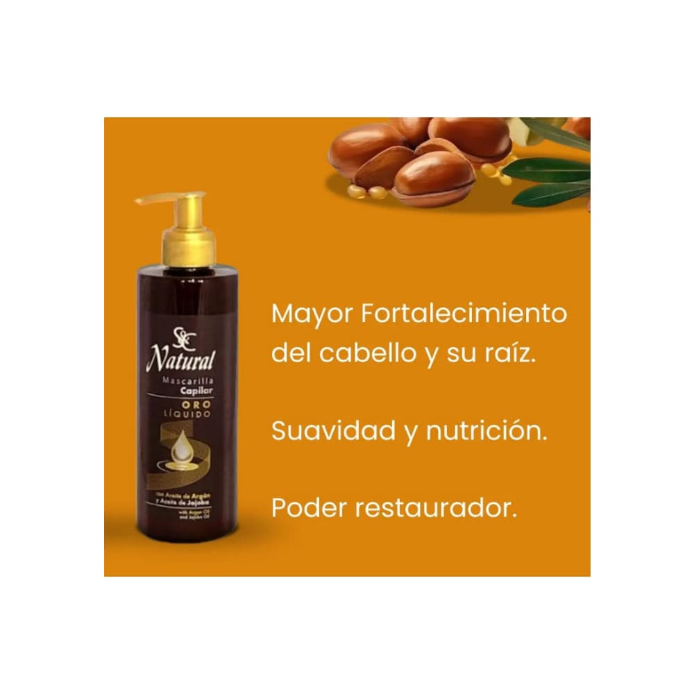 Mascarilla capilar con aceite de argán y jojoba Suchel Camacho (400 g / 12.34 oz) - Miniatura 5