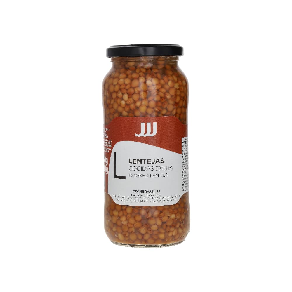 Lentejas cocidas extra Juan José Jiménez (560 g / 1.23 lb) - Miniatura 1