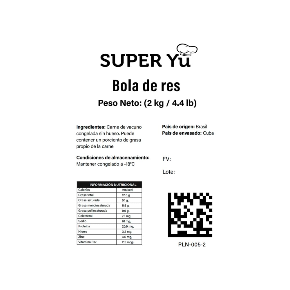 Bola de res Super Yu (2 kg / 4.4 lb) - Miniatura 3