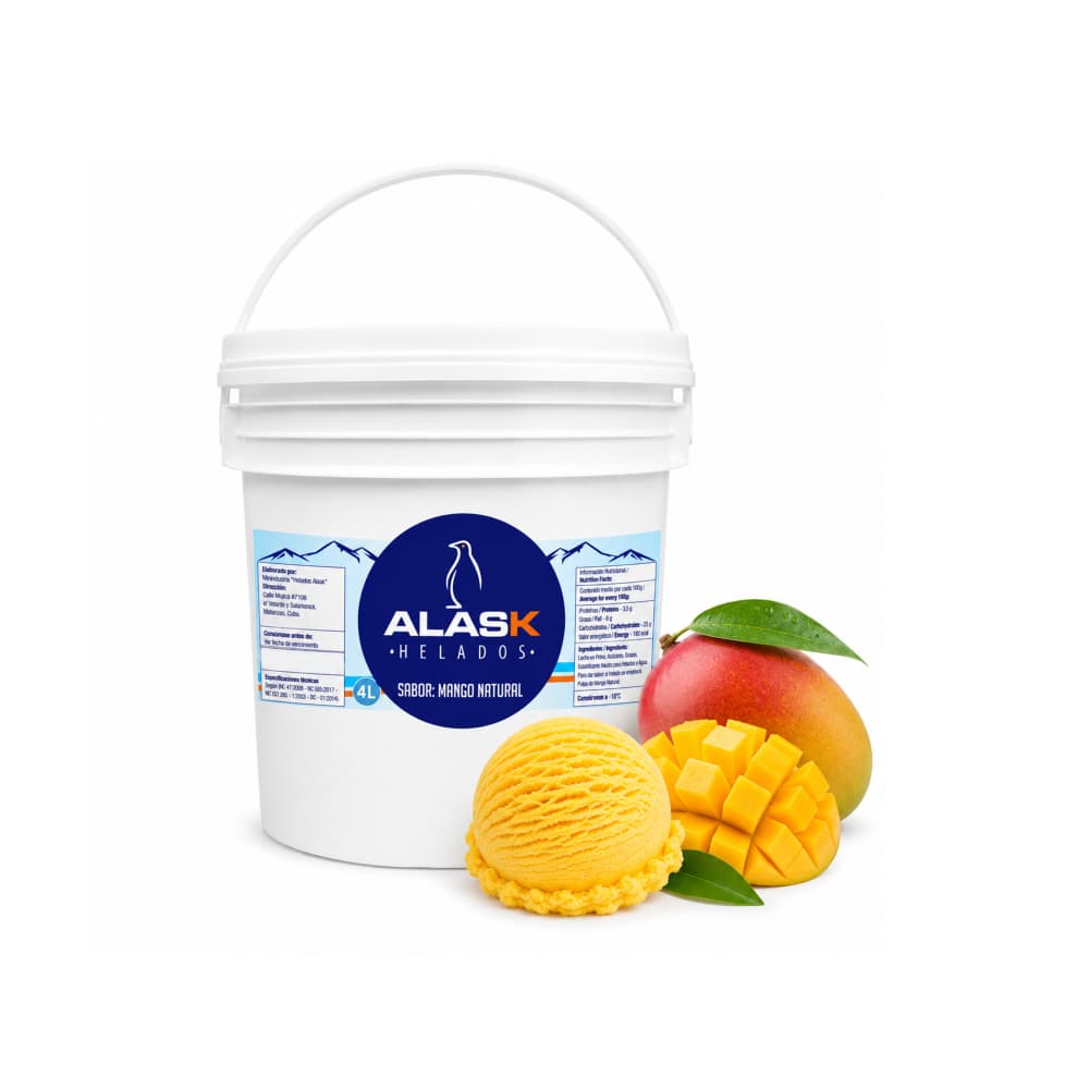 Helado sabor mango natural Alask (4 L) - Miniatura 1