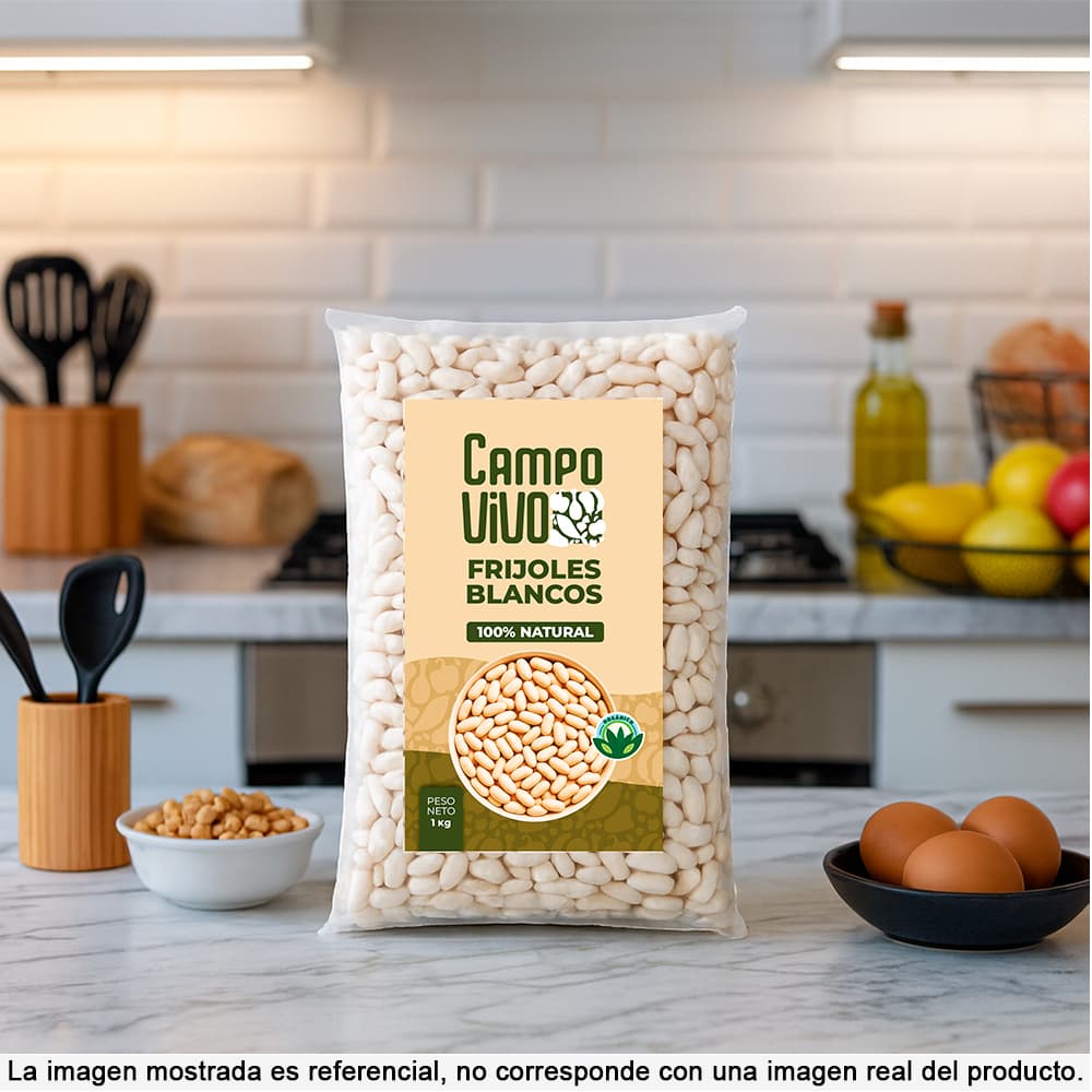 Frijoles blancos Campo Vivo (1 kg / 2.2 lb) - Miniatura 4