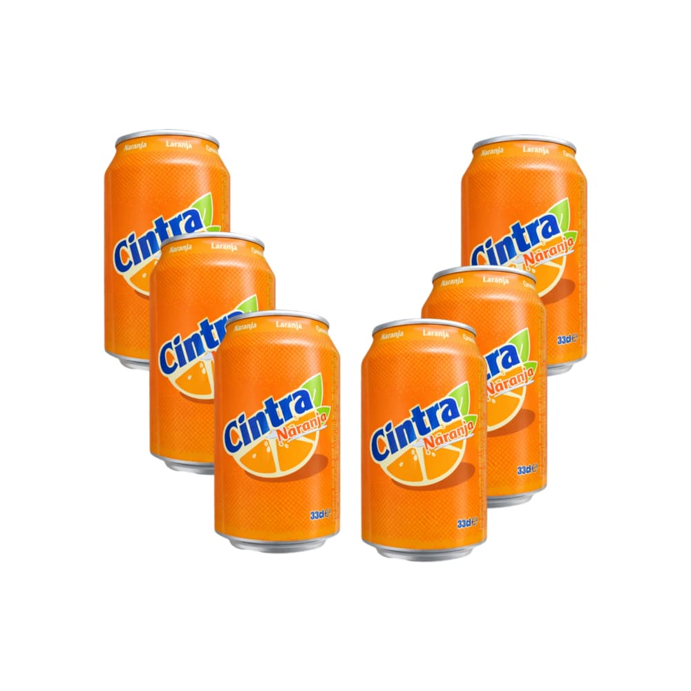 Refresco gaseado de naranja Cintra (6 x 330 ml) - Miniatura 1