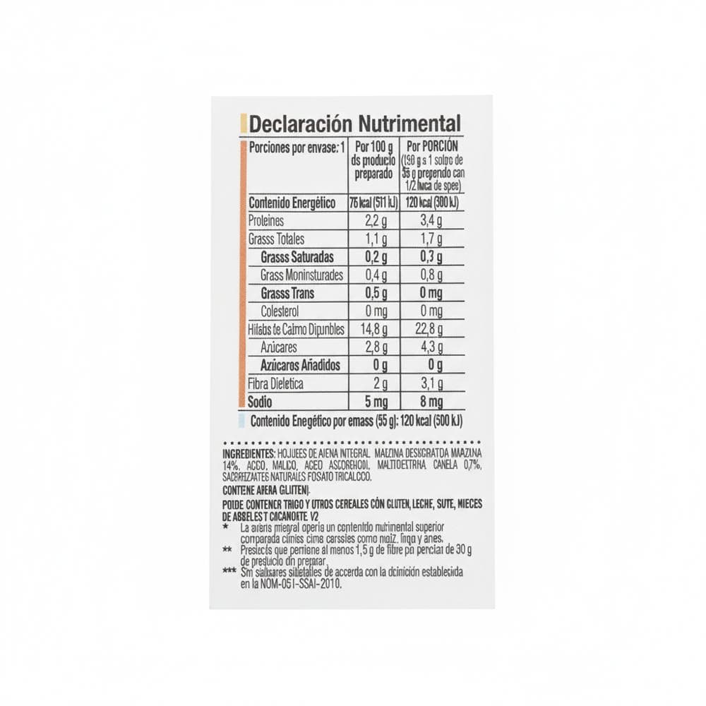 Cereal de avena integral sin azúcar sabor manzana y canela Quaker (35 g / 1.23 oz) - Miniatura 6