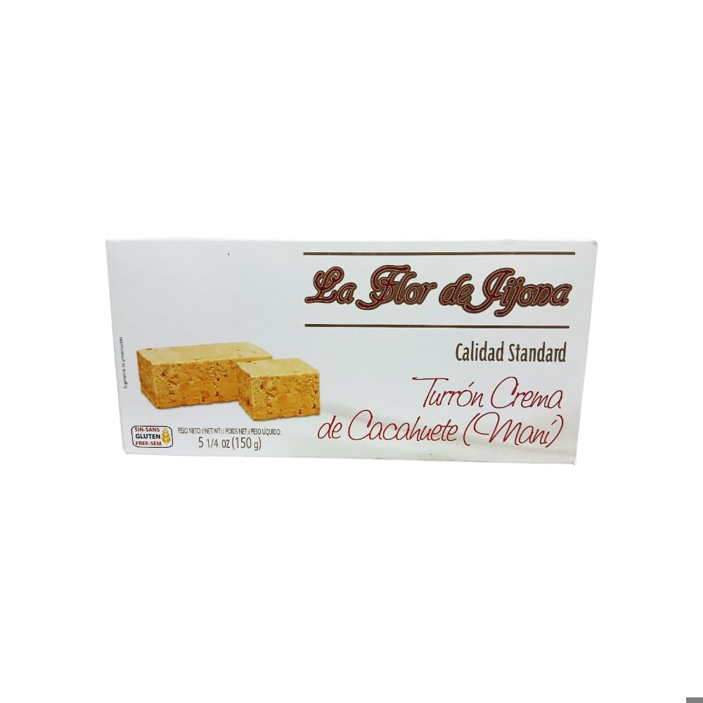 Turrón crema de cacahuete La Flor de Jijona (150 g / 5.29 oz) - Imagen 1