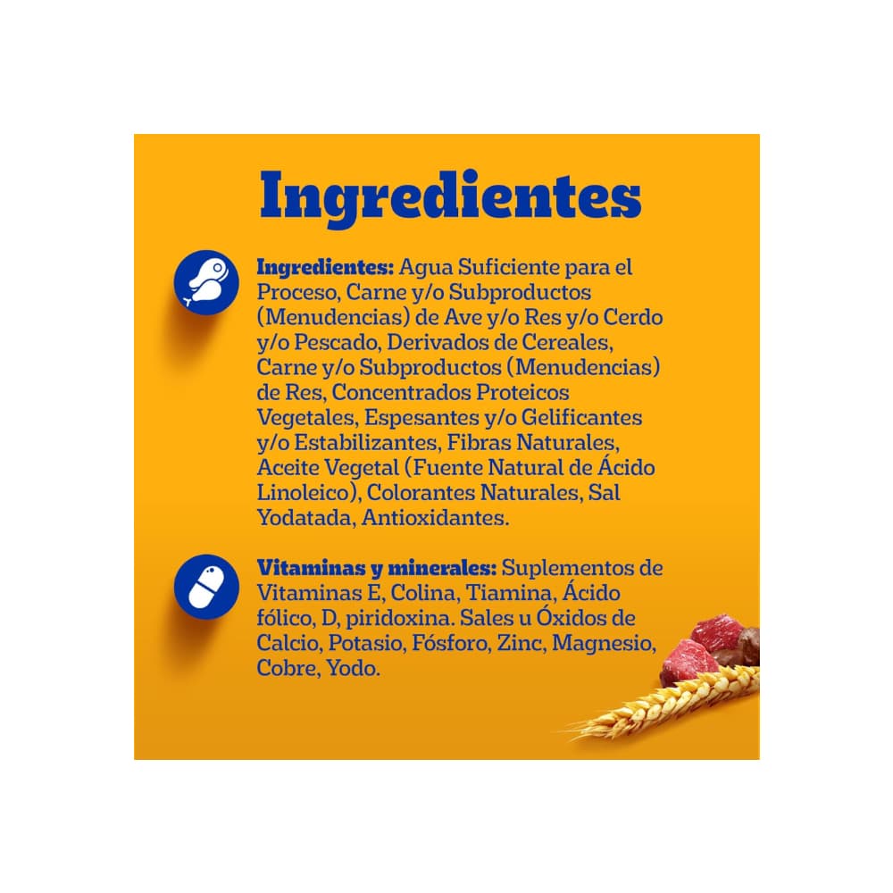 Alimento para perro cachorro de res en filetes Pedigree (100 g / 3.52 oz) - Miniatura 4