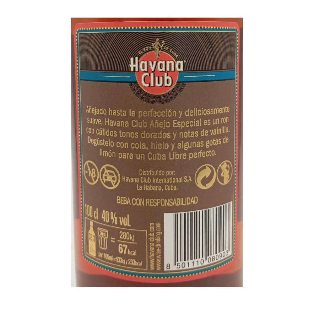 Botella de ron Añejo Especial 40% vol Havana Club (700 ml) - Miniatura 3
