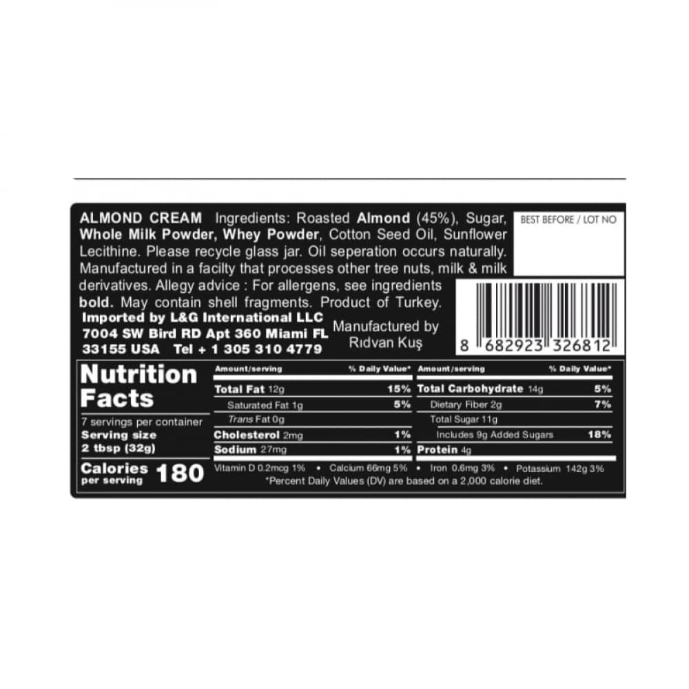 Crema de almendras para untar Nuttime (3 x 250 g / 8.80 oz) - Miniatura 4