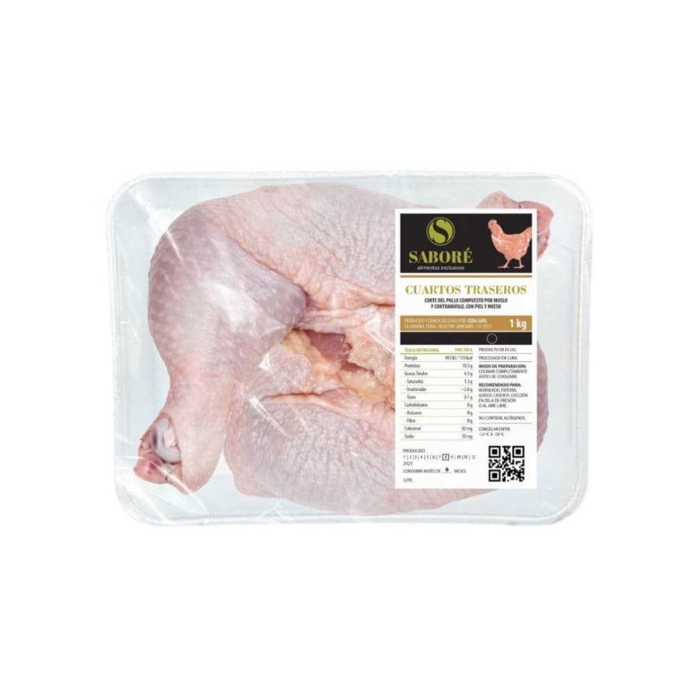 Cuartos traseros de pollo Saboré (1 kg / 2.2 lb) - Imagen 1