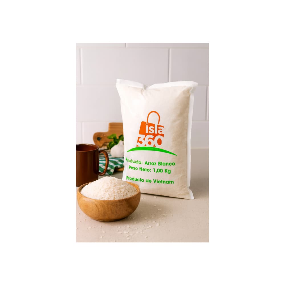 Arroz de grano largo 5% de grano partido Isla 360 (1 kg / 2.2 lb) - Miniatura 4