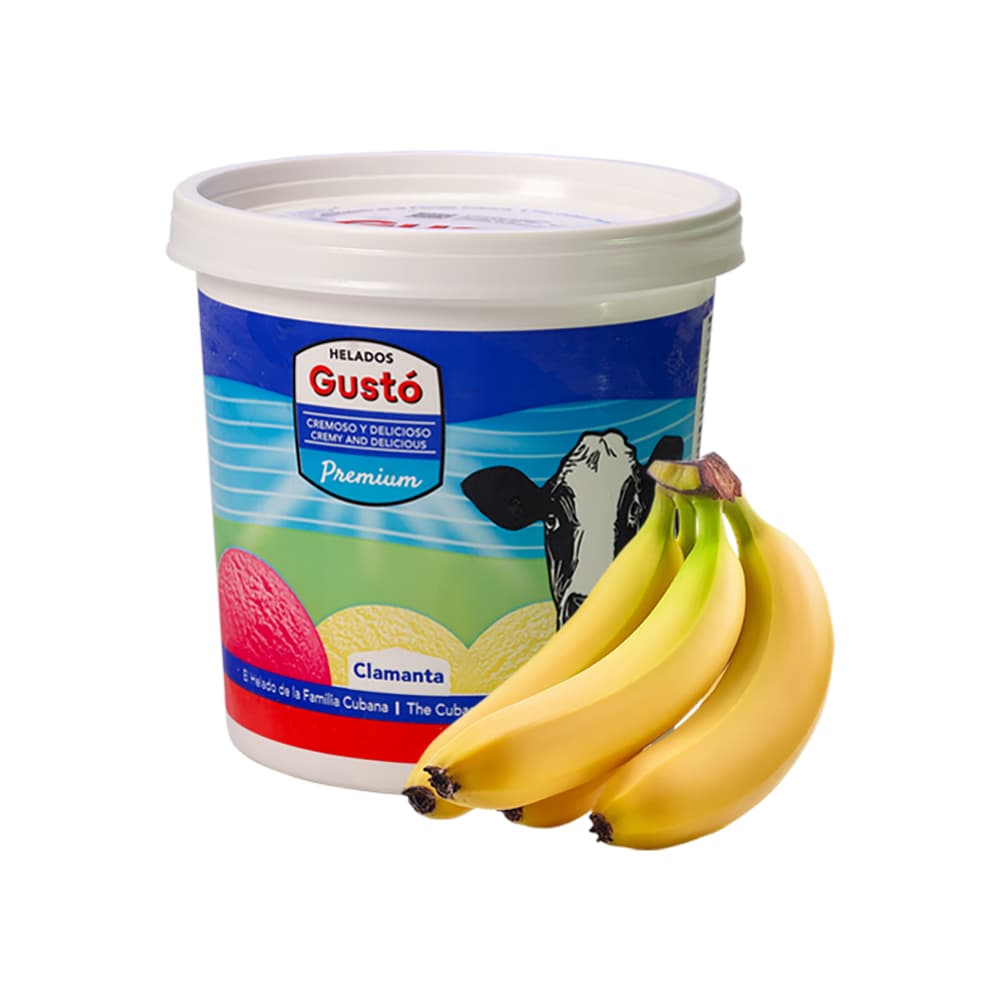 Helado Premium de Plátano Gustó (1 L) - Miniatura 1