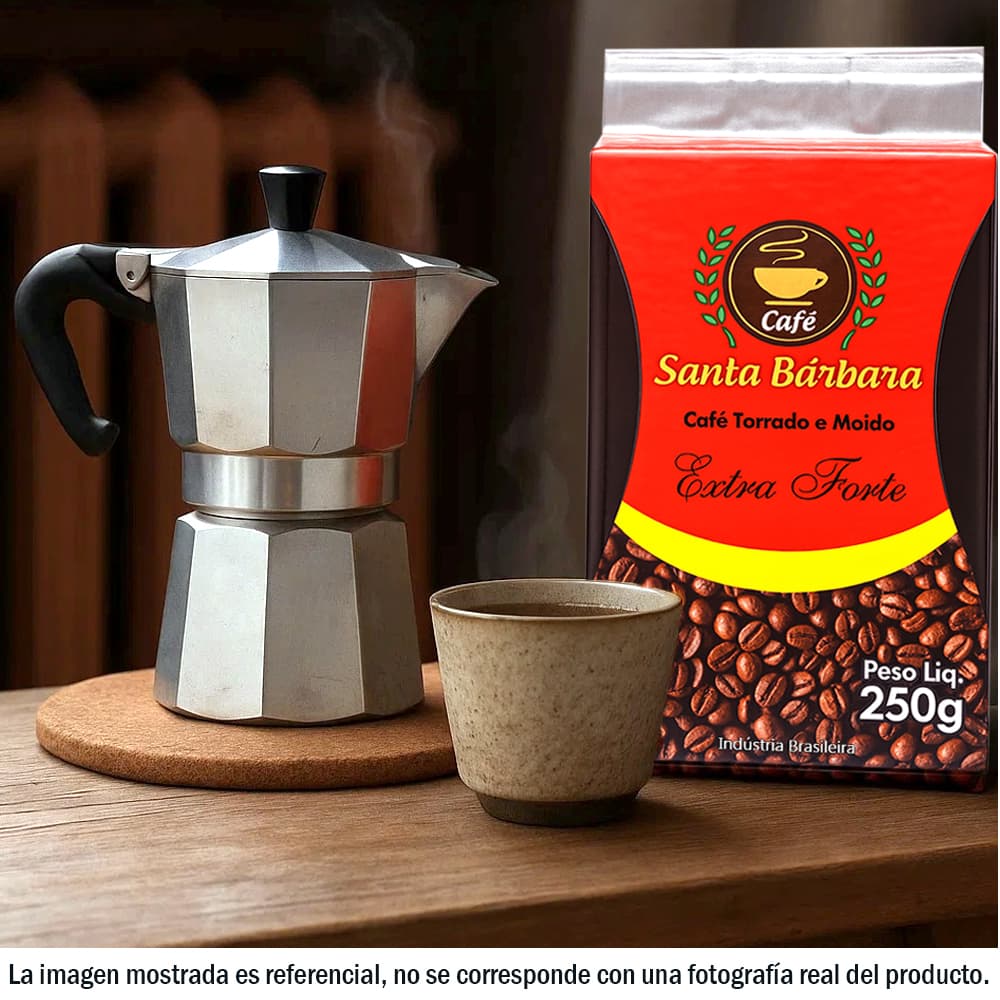 Café tostado y molido extra fuerte Santa Bárbara (250 g / 8.8 oz) - Miniatura 4