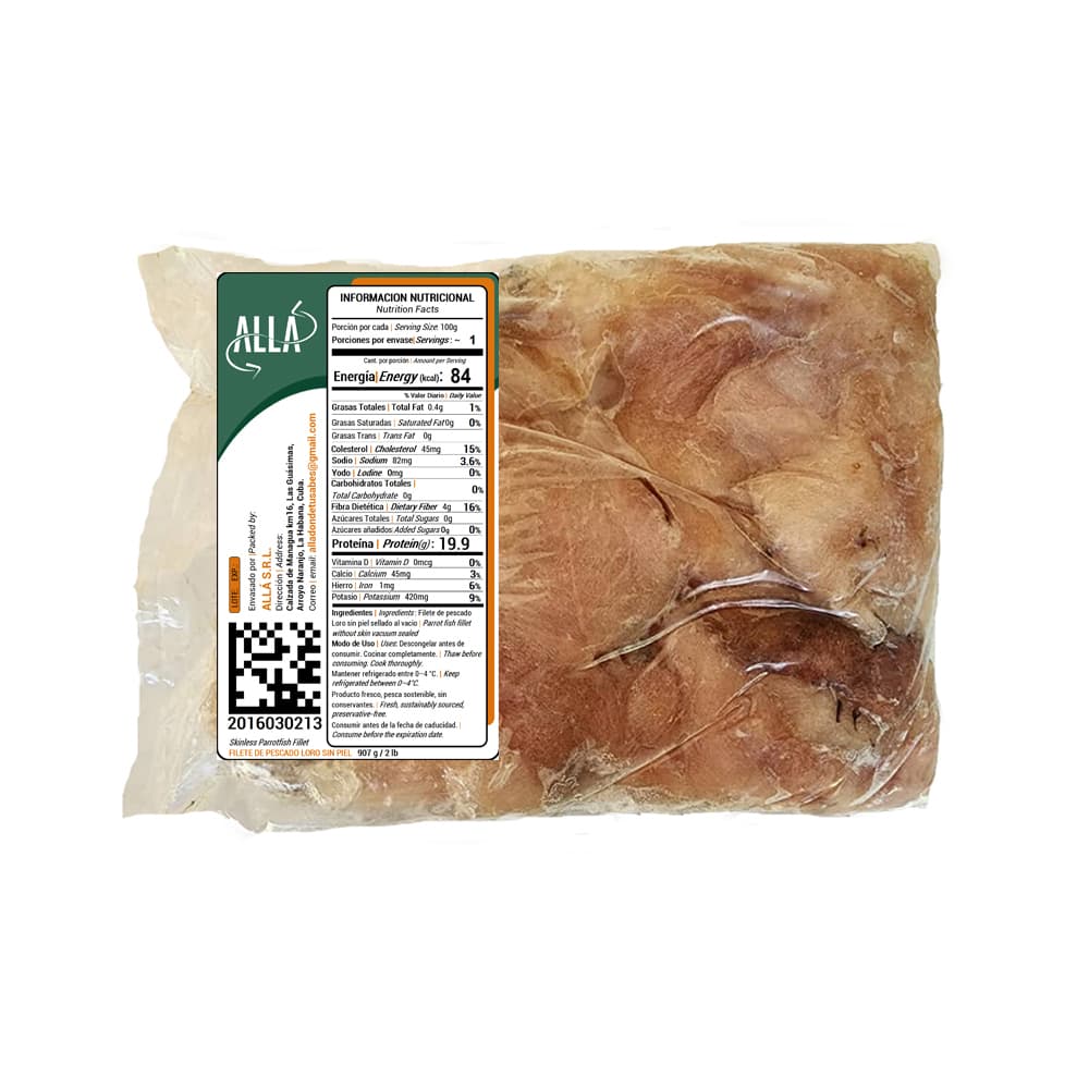 Filete de pescado Loro sin piel Allá (907 g / 2 lb) - Miniatura 3