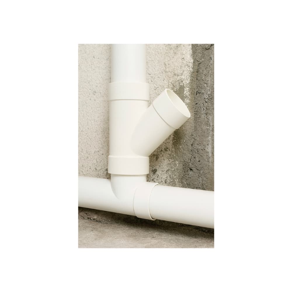 Conector PVC-U tipo Y de 2” para tubería de desagüe Malu - Miniatura 5