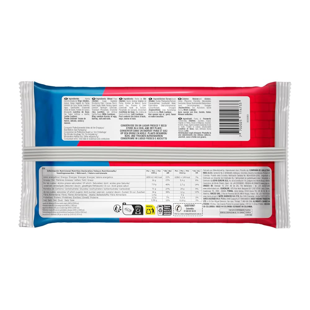 Galletas dulces rellenas con crema sabor a vainilla Festival (403 g / 14.22 oz) - Miniatura 2