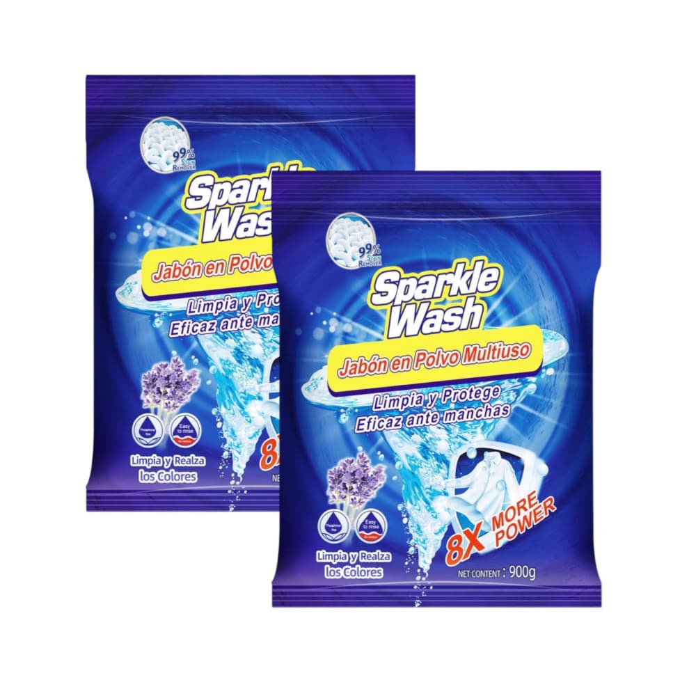 Detergente en polvo Sparkle Wash (2 x 900 g / 1.98 lb) - Imagen 1