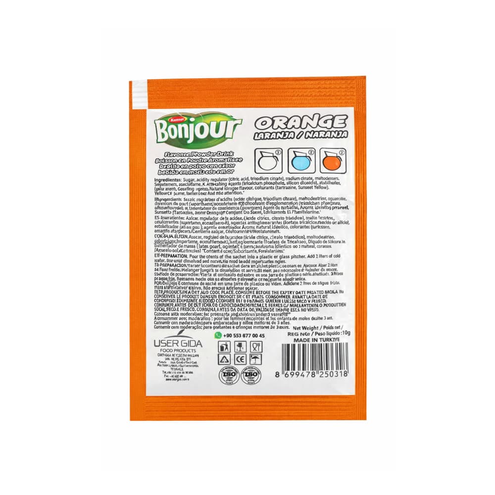 Refresco instantáneo sabor naranja Bonjour Kenter (10 g) - Miniatura 2
