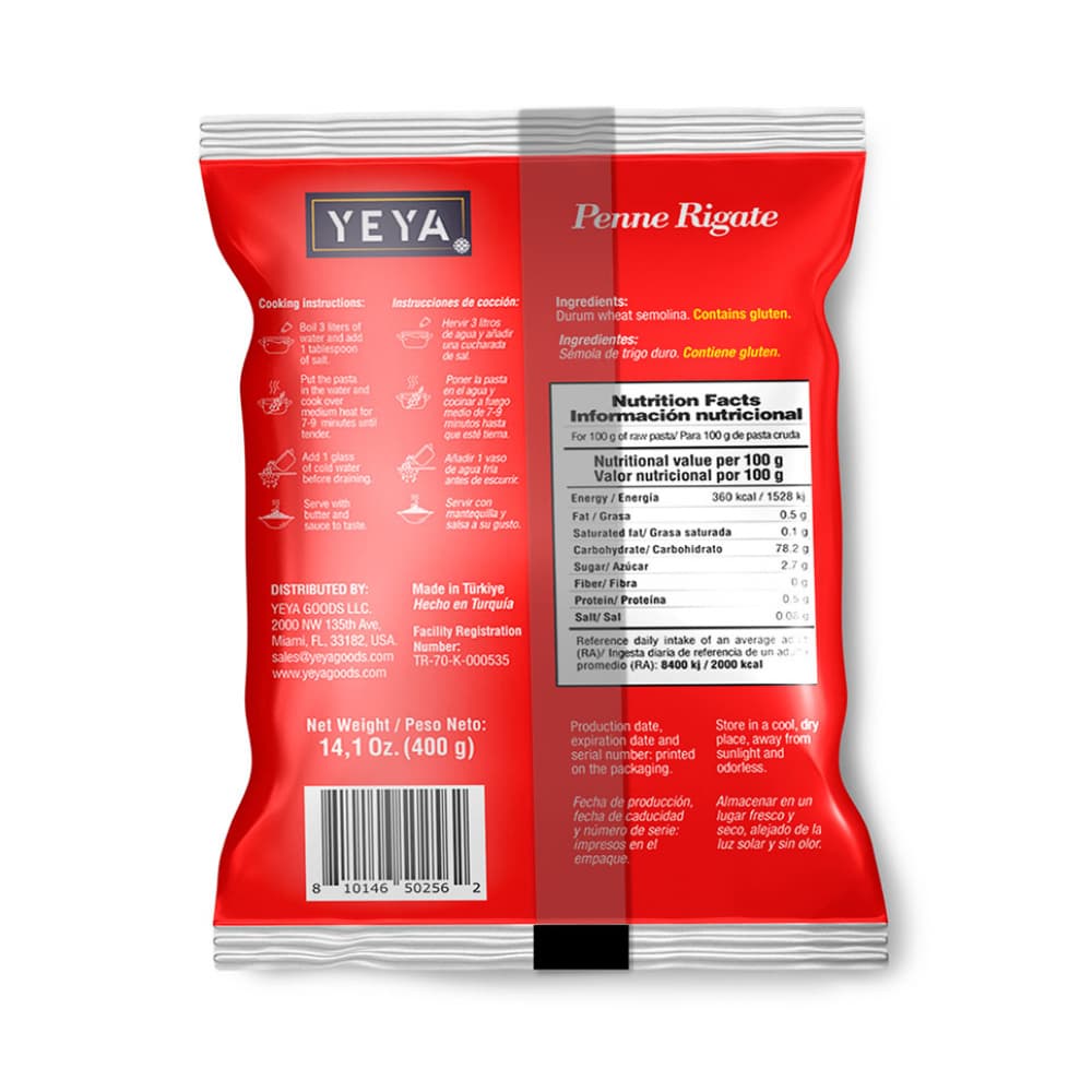 Pasta penne Yeya (400 g / 14.11 oz) - Miniatura 3
