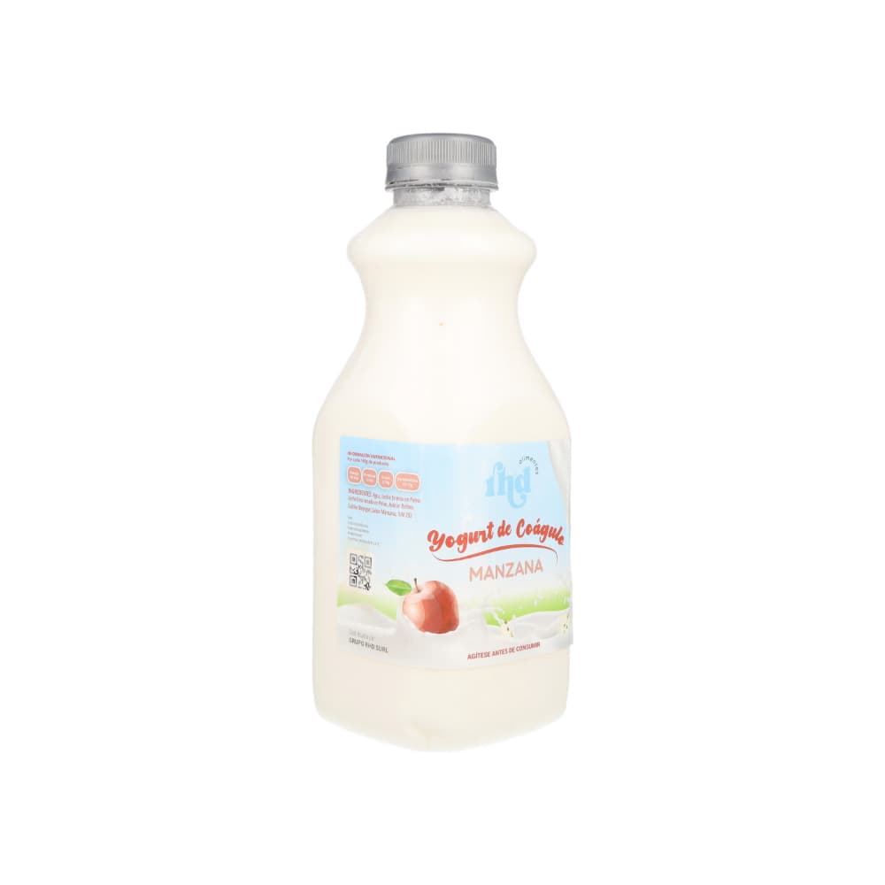 Yogurt probiótico de coágulo sabor manzana RHD (1 L) - Miniatura 4