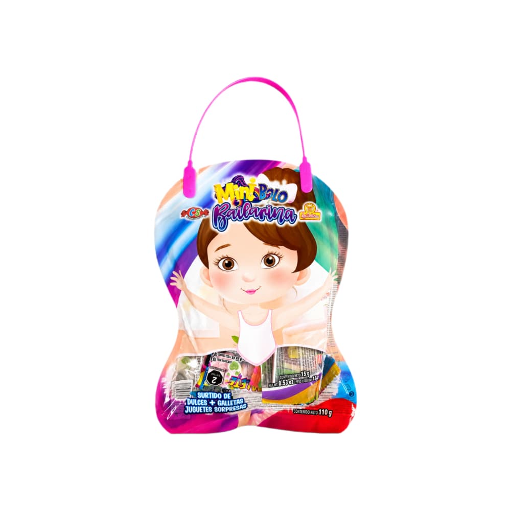 Surtido de dulces, galletas y juguetes con dulces con forma de bailarina Las Delicias (110 g / 3.88 oz) - Miniatura 1