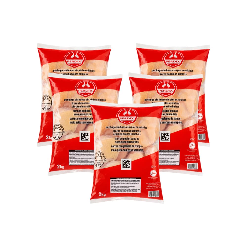 Pechuga de pollo sin hueso y sin piel Perdix (5 x 2 kg / 4.4 lb) - Imagen 1