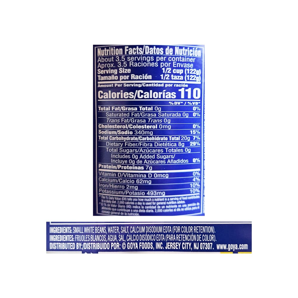 Frijoles blancos en lata Goya (4 x 439 g / 15.5 oz) - Miniatura 3