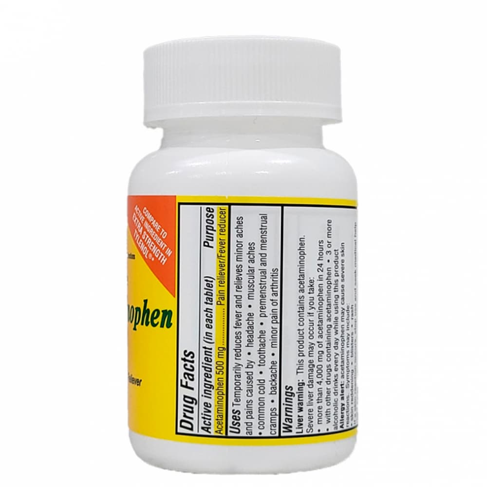 Acetaminophen 500 mg Rugby (100 tabletas) - Miniatura 2