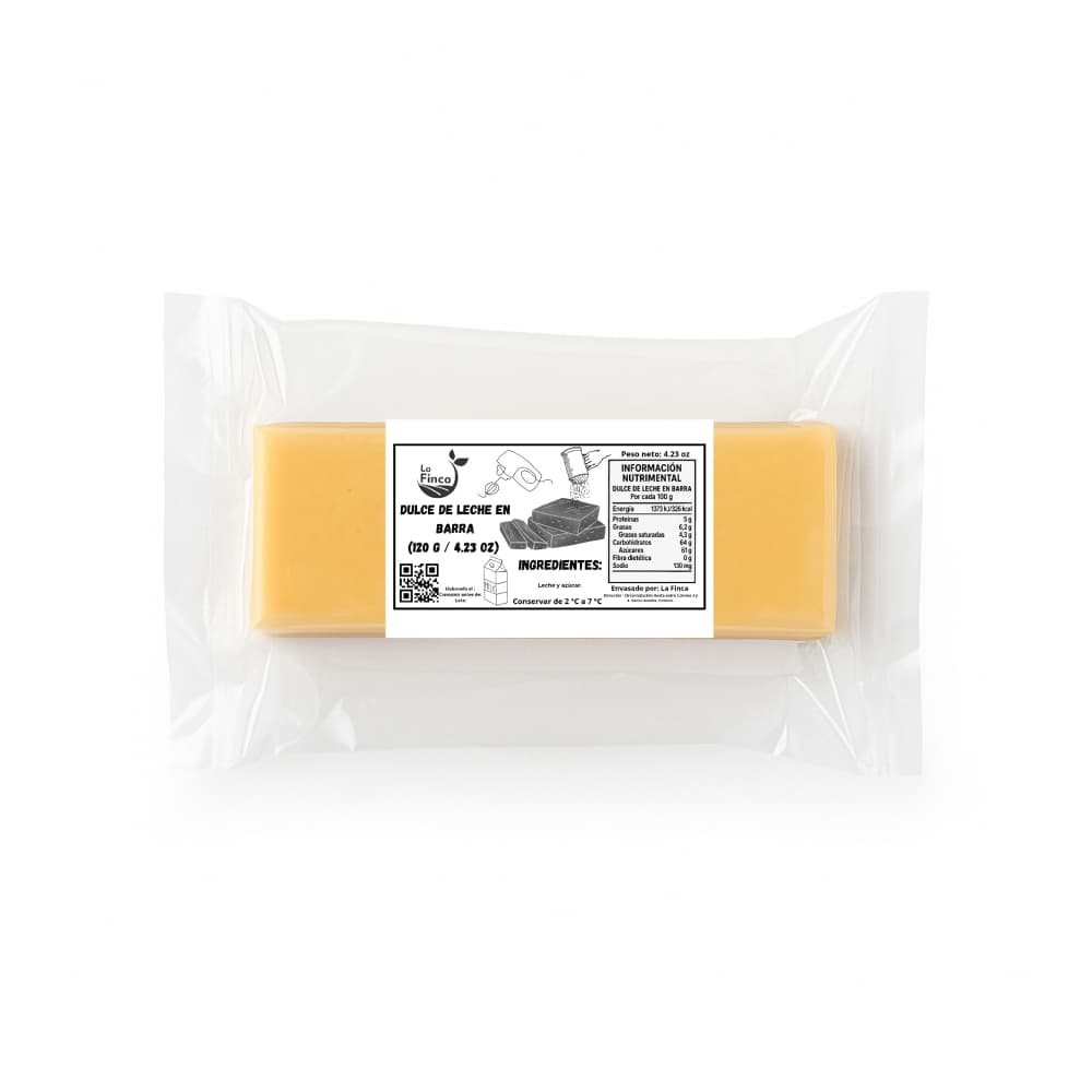 Dulce de leche en barra La Finca (120 g / 4.23 oz) - Imagen 1