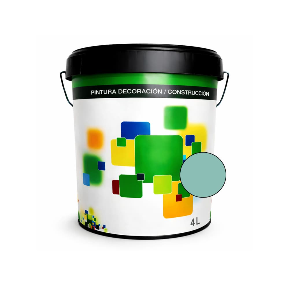 Pintura acrílica interior y exterior de color verde-azul Euro Campi (4 L) - Miniatura 1