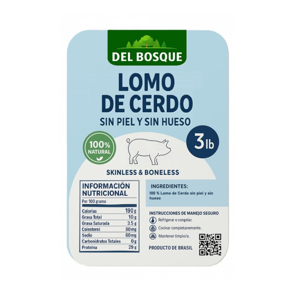 Combo de lomo de cerdo sin piel y sin hueso (3 x 3 lb) - Miniatura 2
