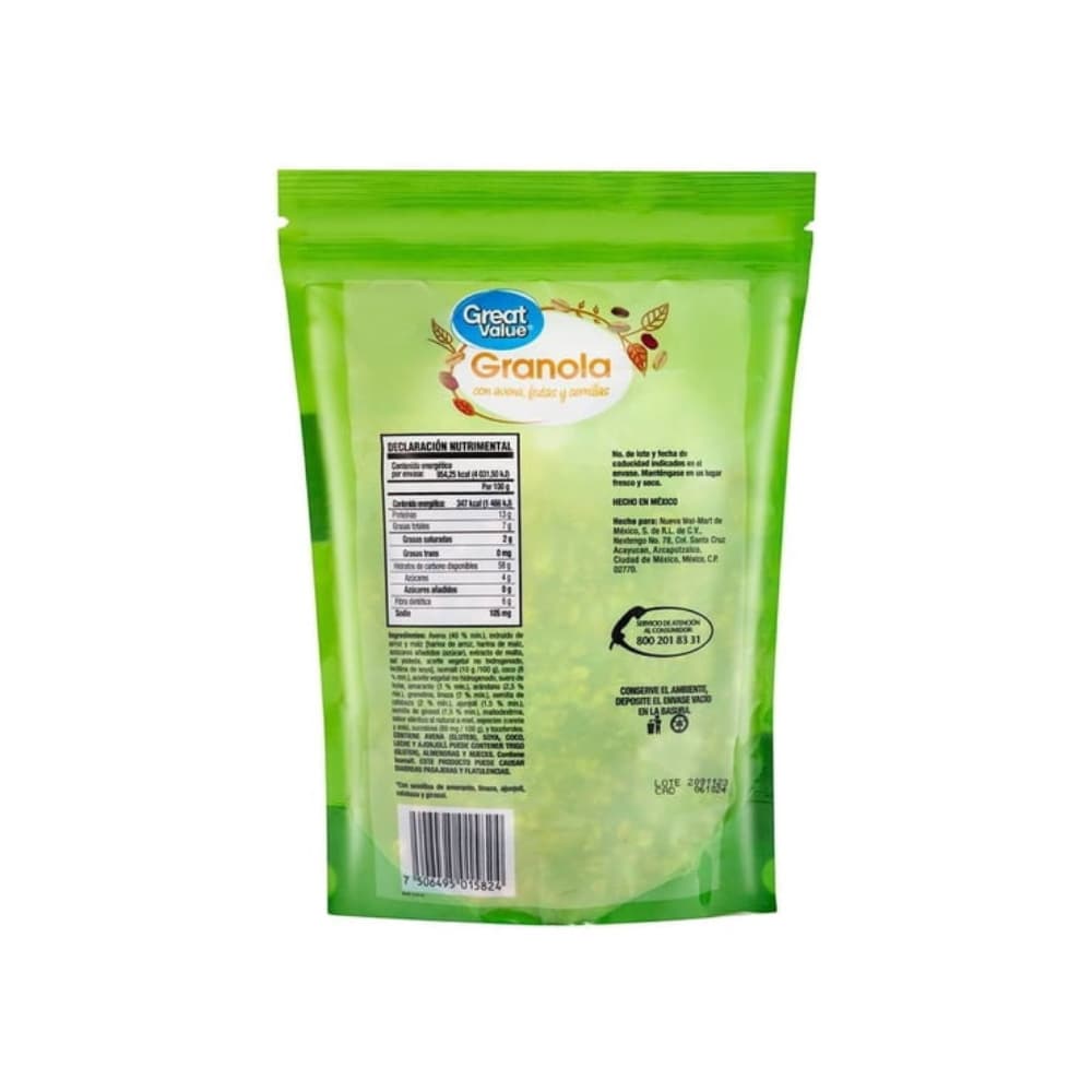Granola con avena, frutas y semillas Great Value (275 g / 9.7 oz) - Miniatura 2