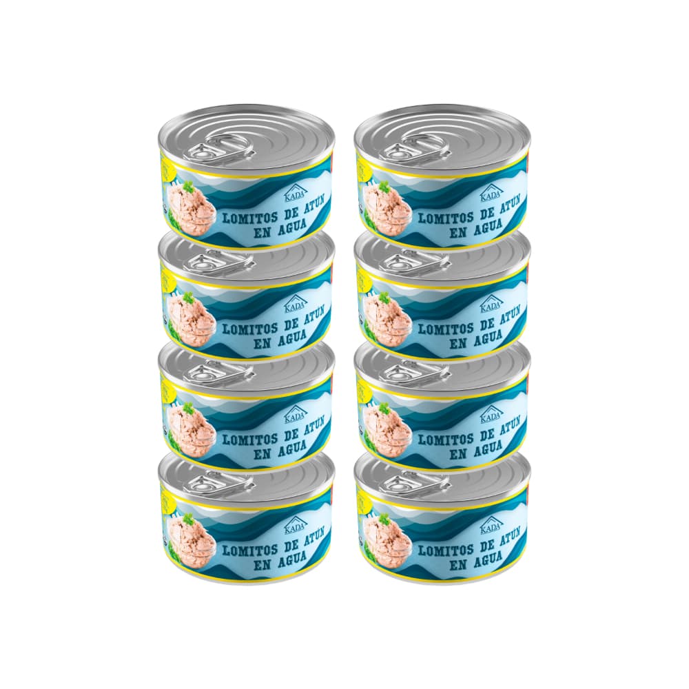Atún en lomitos en agua Kada (8 x 160 g / 5.6 oz) - Imagen 1