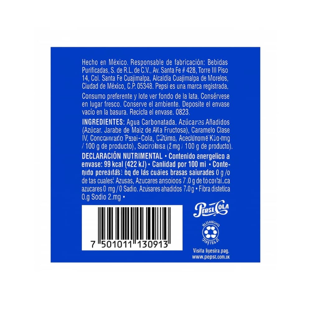 Refresco de cola Pepsi (24 x 355 ml / 12.52 oz) - Miniatura 2