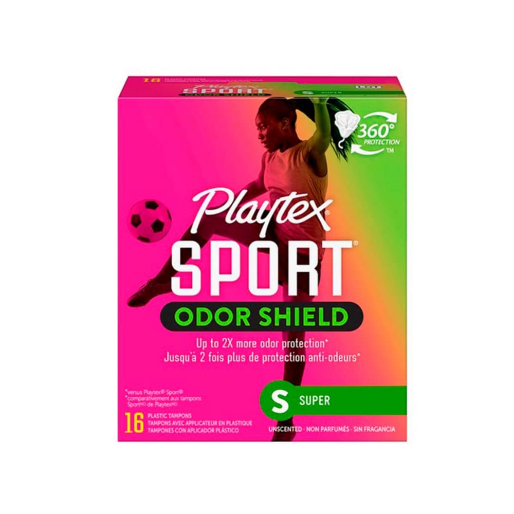 Tampones femeninos con súper escudo contra olores Playtex Sport - Imagen 1